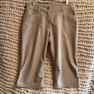 Mountain Equipment Co-Op Grey Terrena Capri Lightweight Hiking Pants Size 12